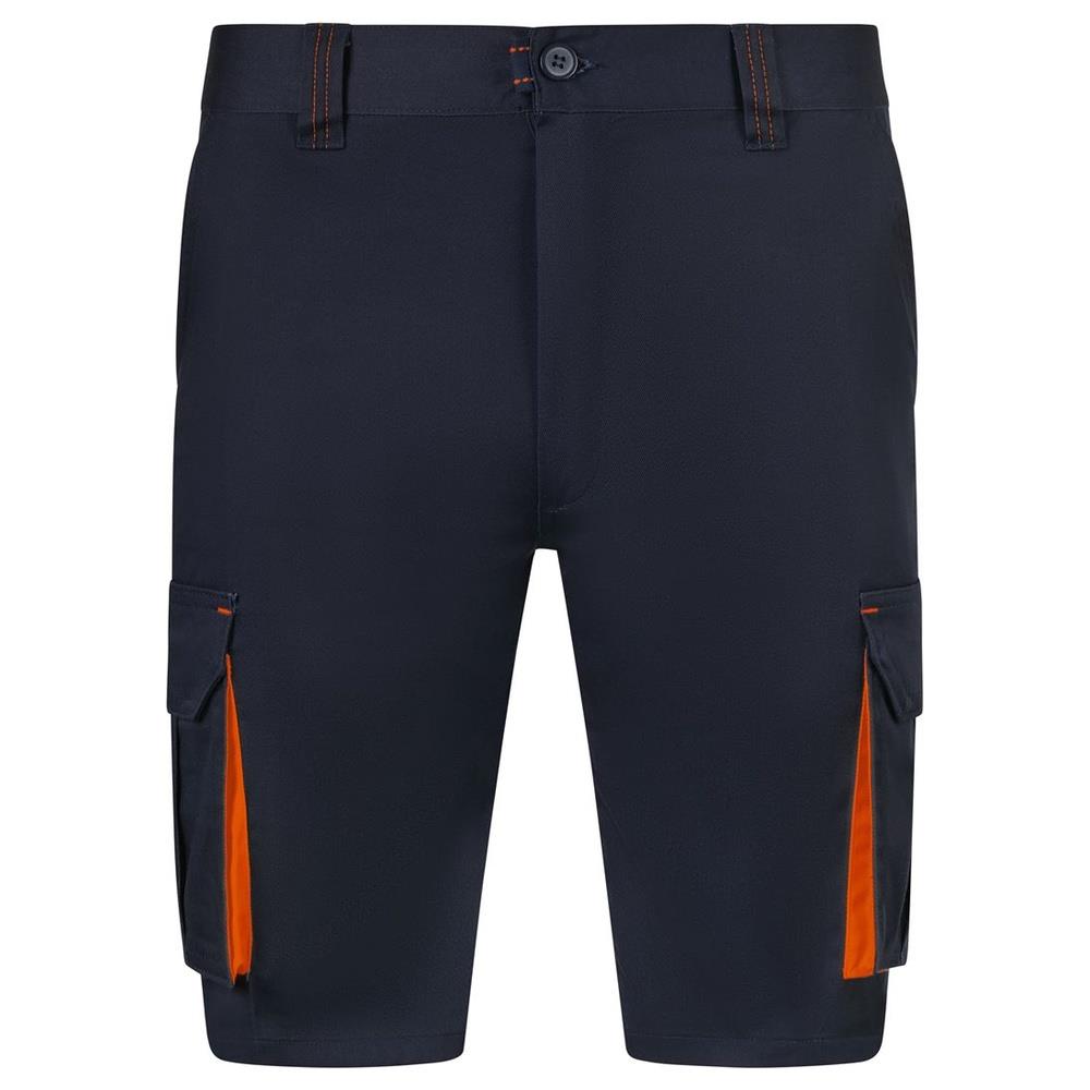 bermuda velilla elasticizzati multitasche tota cod 103034s navy/arancione 34