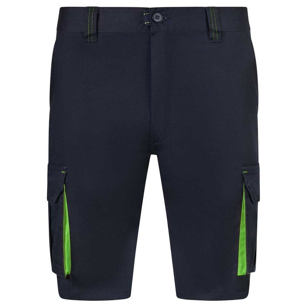 bermuda velilla elasticizzati multitasche tota cod 103034s navy/chartreuse 34