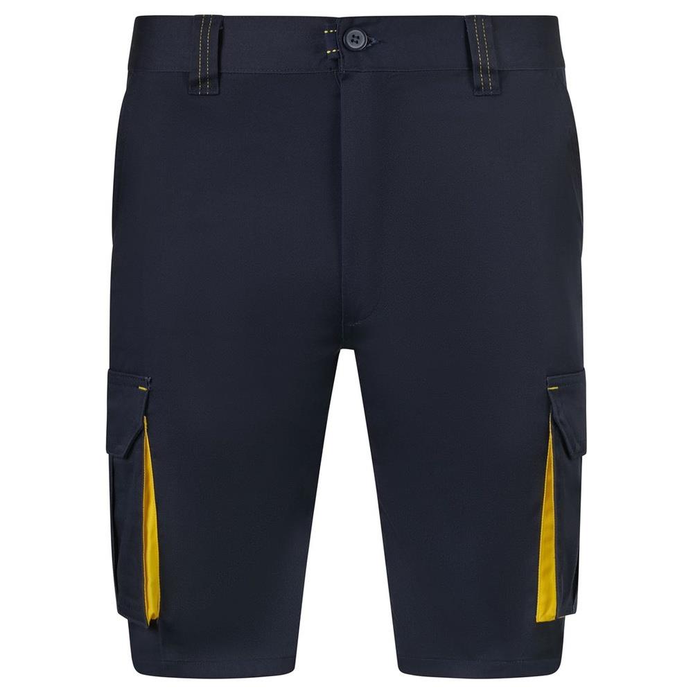 bermuda velilla elasticizzati multitasche tota cod 103034s navy/giallo 34
