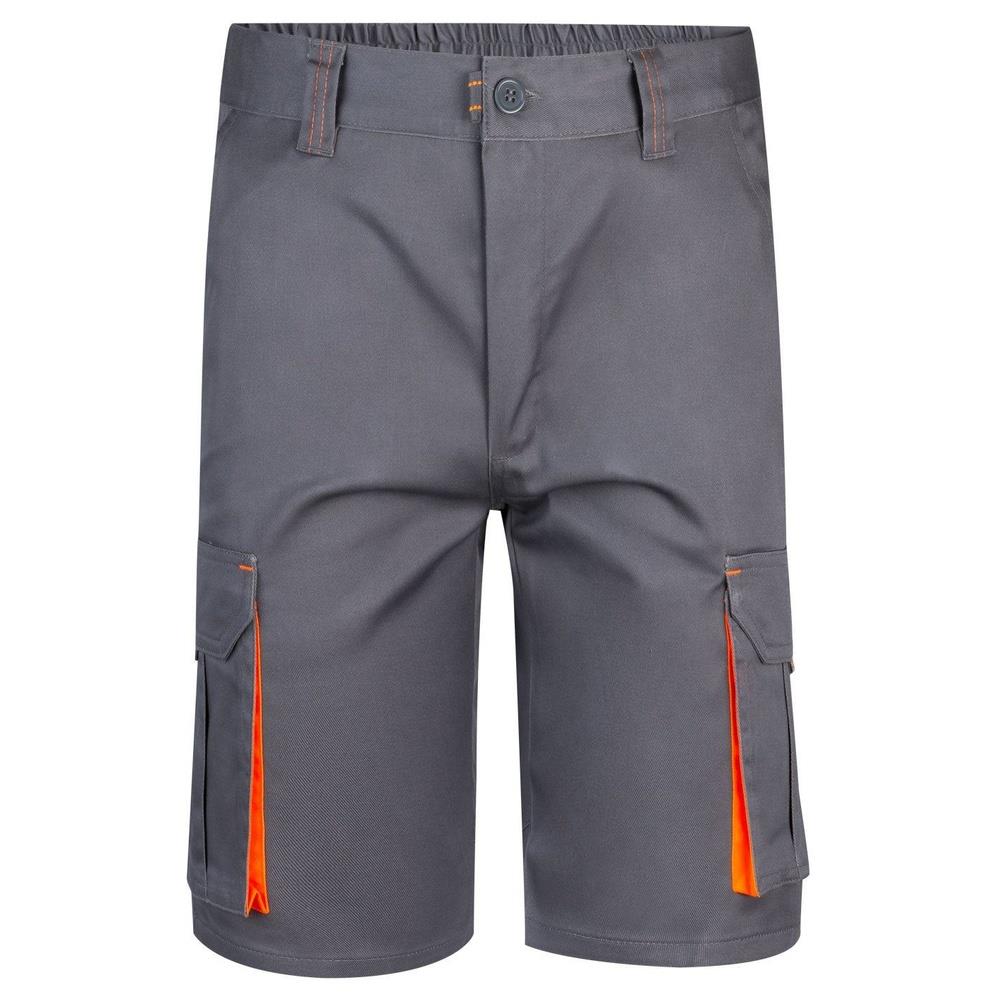 bermuda velilla elasticizzato multitasche fluo cod 103010s grigio/arancio fluo 34