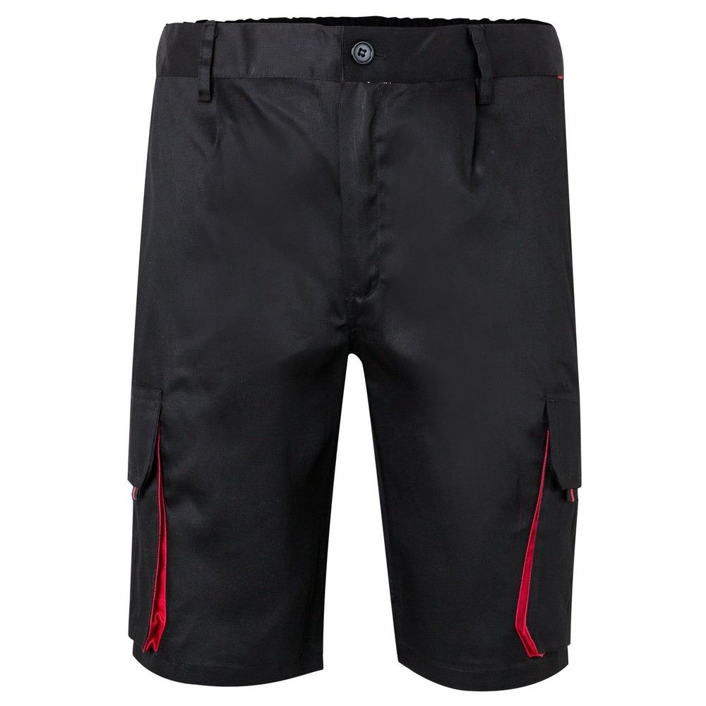 bermuda velilla multitasche total match cod 103007 nero/rosso 34