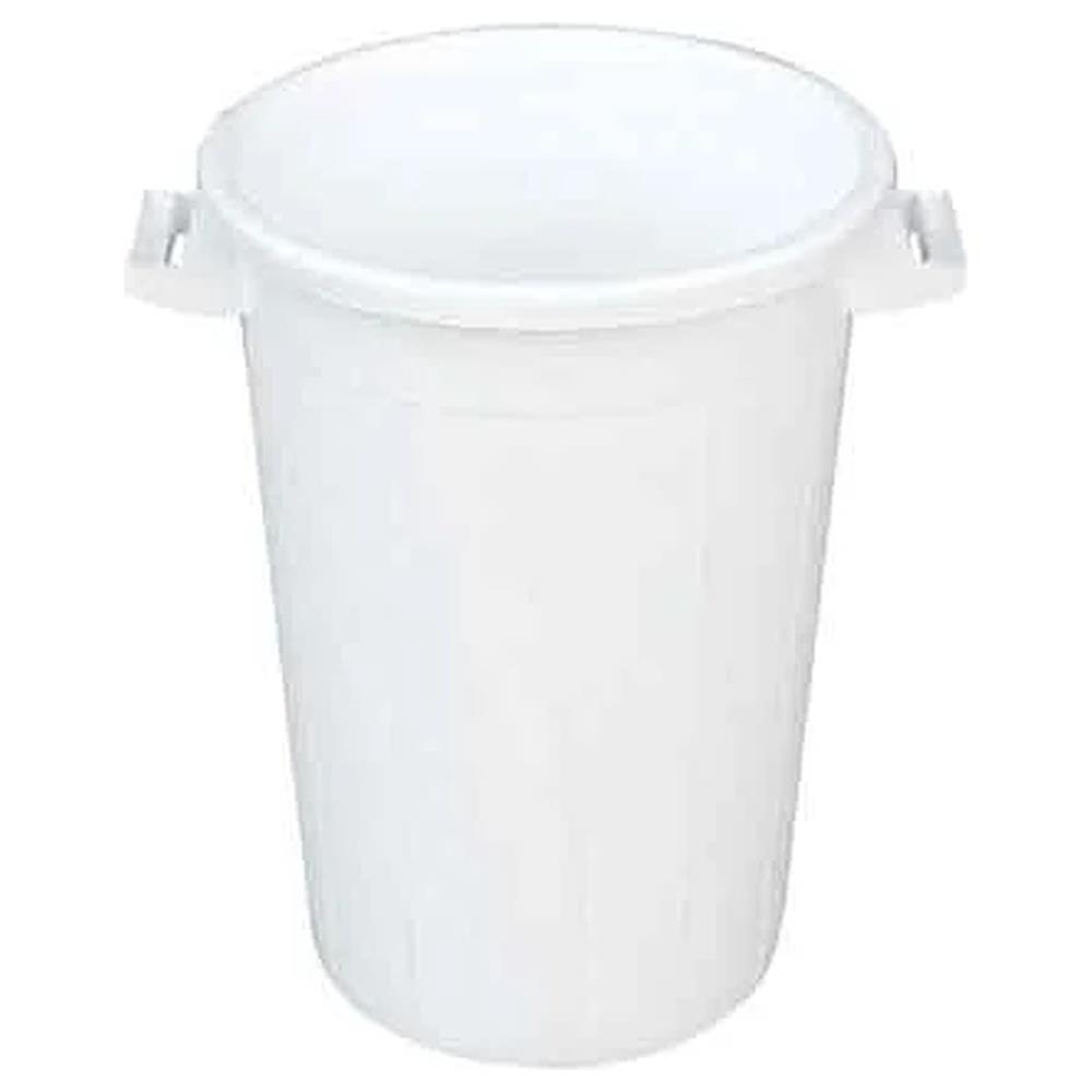bidone per rifiuti bianco