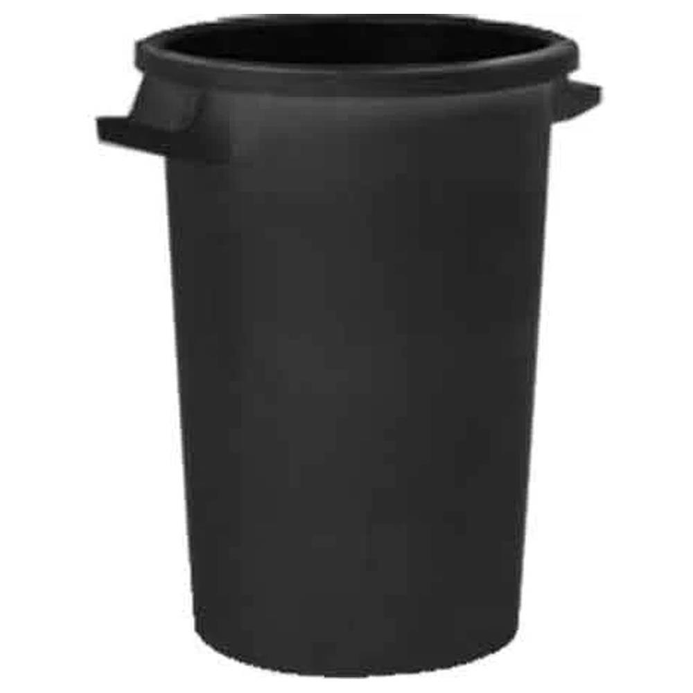 bidone per rifiuti nero