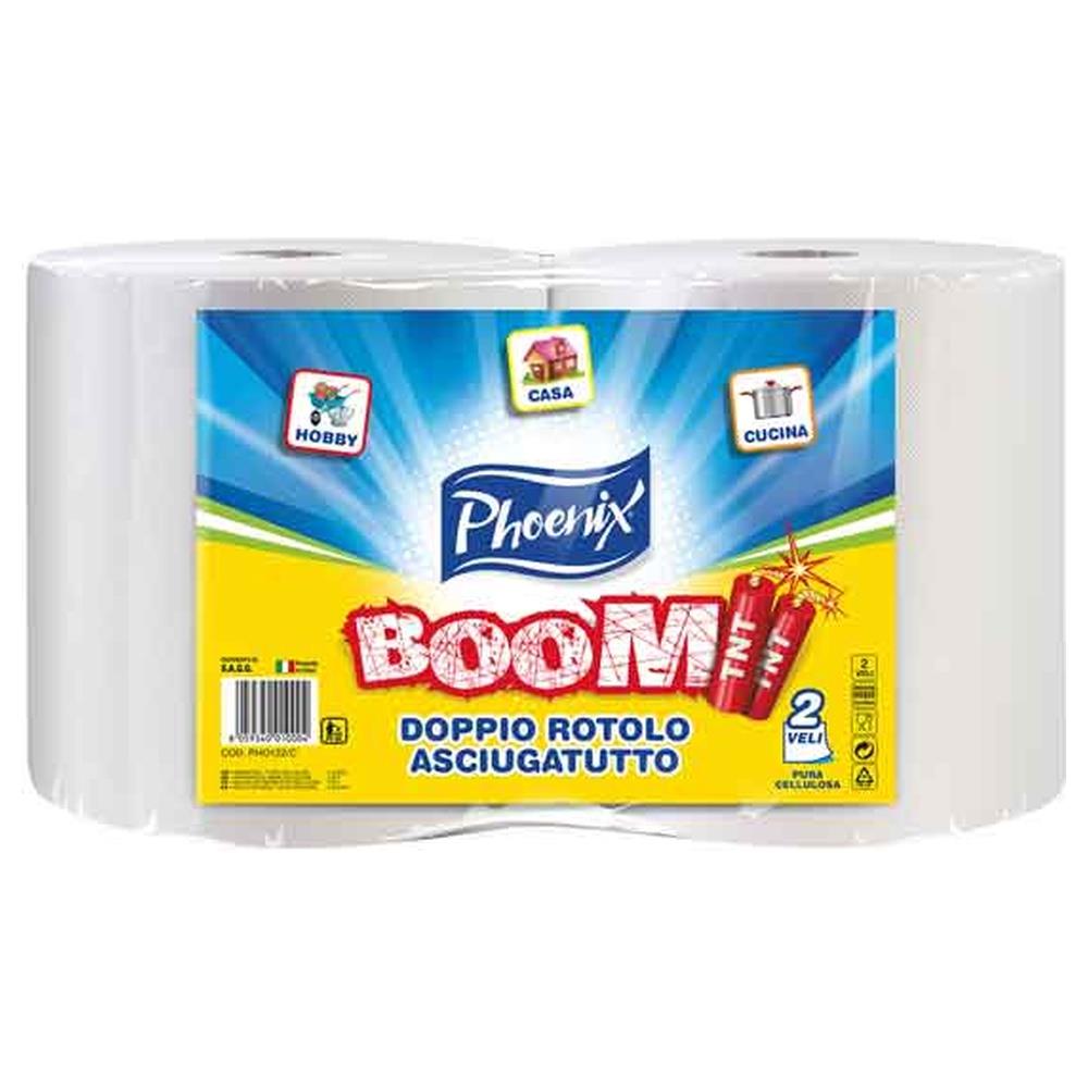 bobina carta asciugatutto boom coppia 1,2 kg