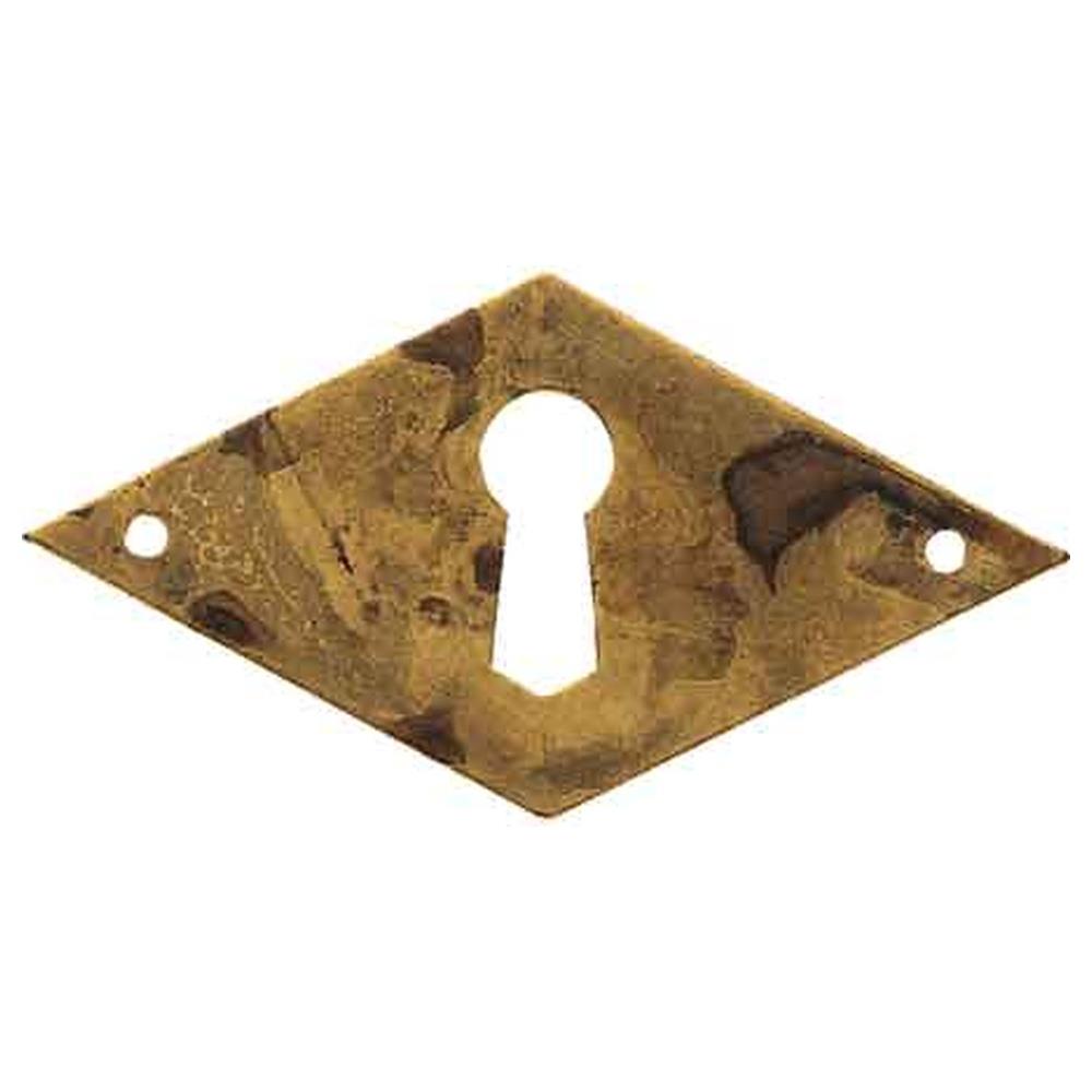 bocchetta per mobili '30667' orizzontale 49x25 mm - ottone antico