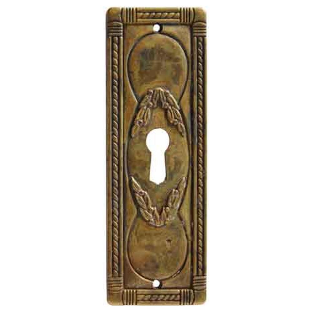 bocchetta per mobili '5038/a6' verticale 34x96 mm - patinato antico