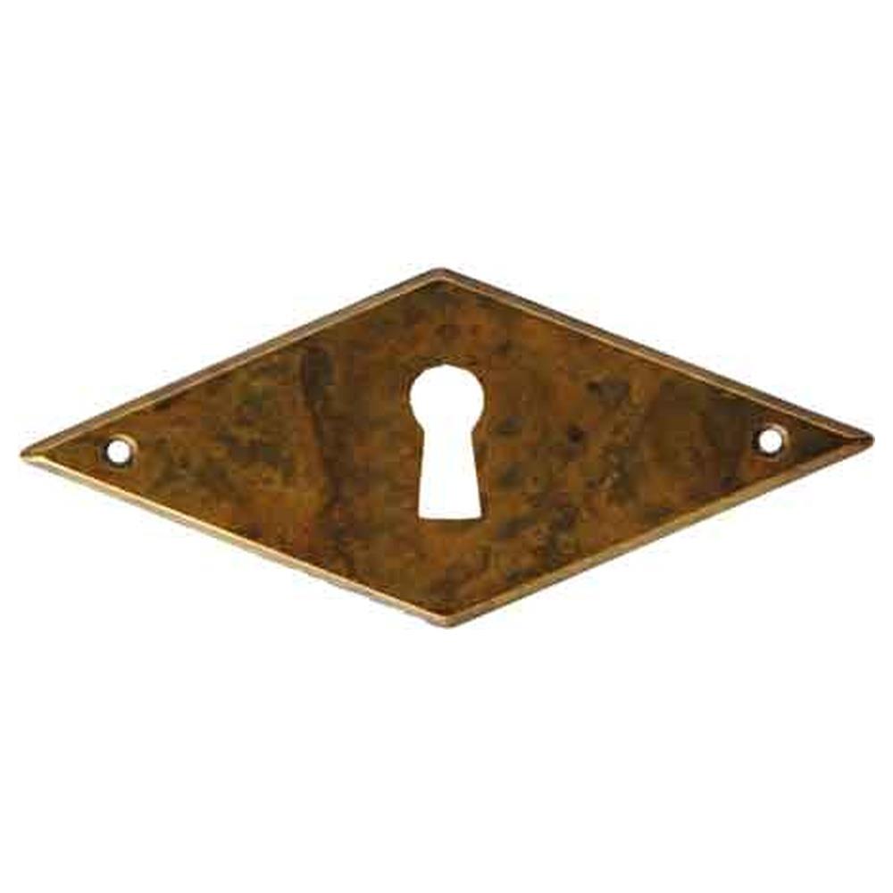 bocchetta per mobili '8046' orizzontale 55x28 mm - patinato antico