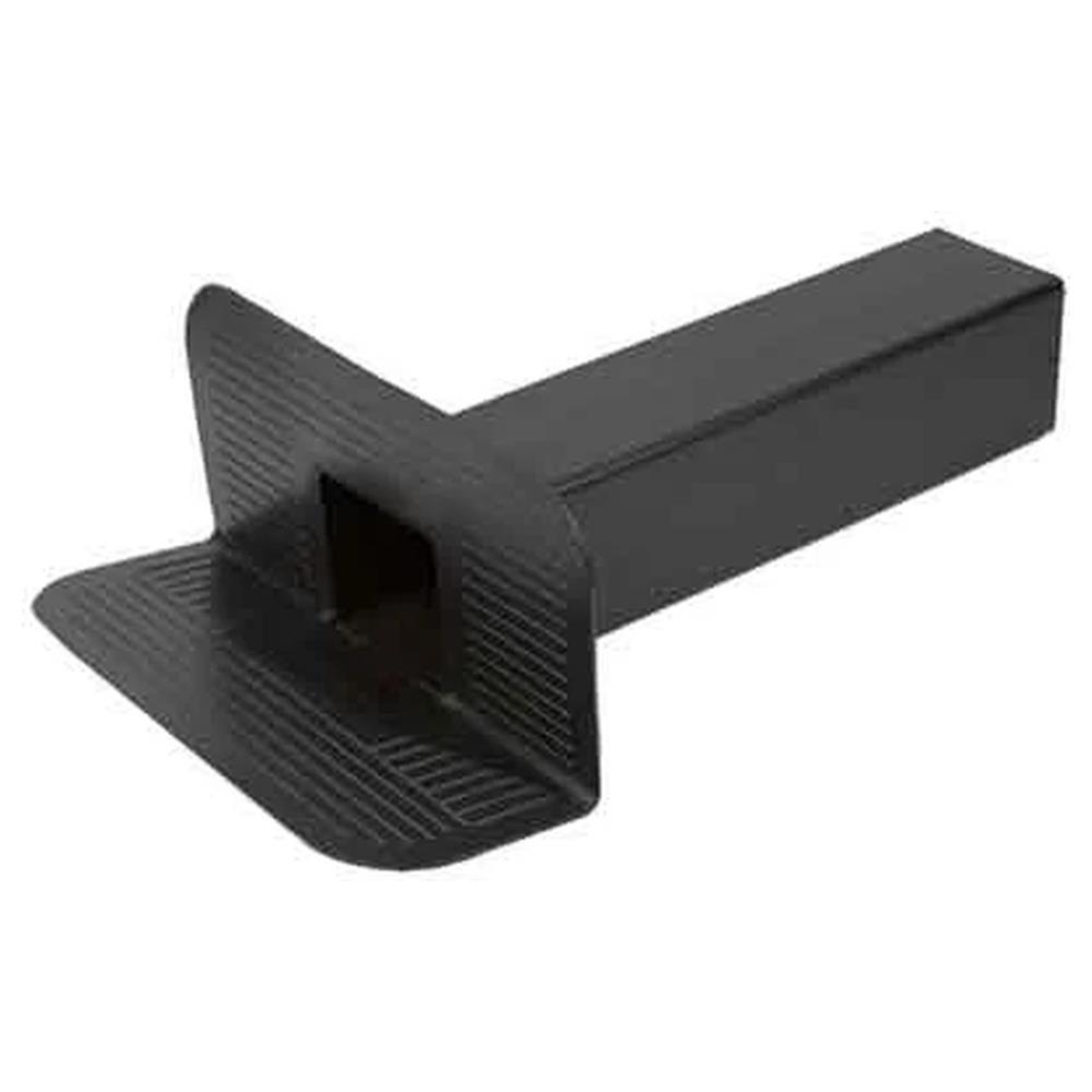 bocchettone di scarico angolare quadro mm 100x100x410h