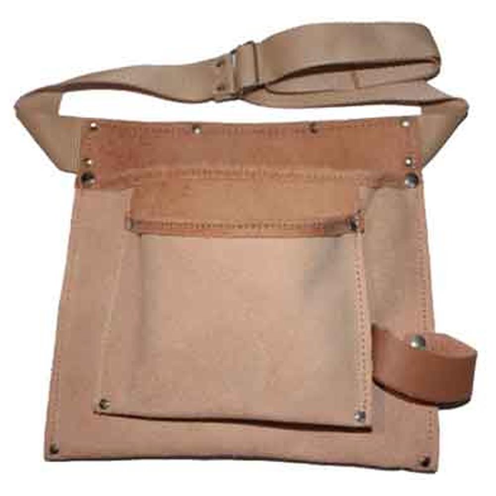 borsa carpentiere plus con due tasche e portamartello