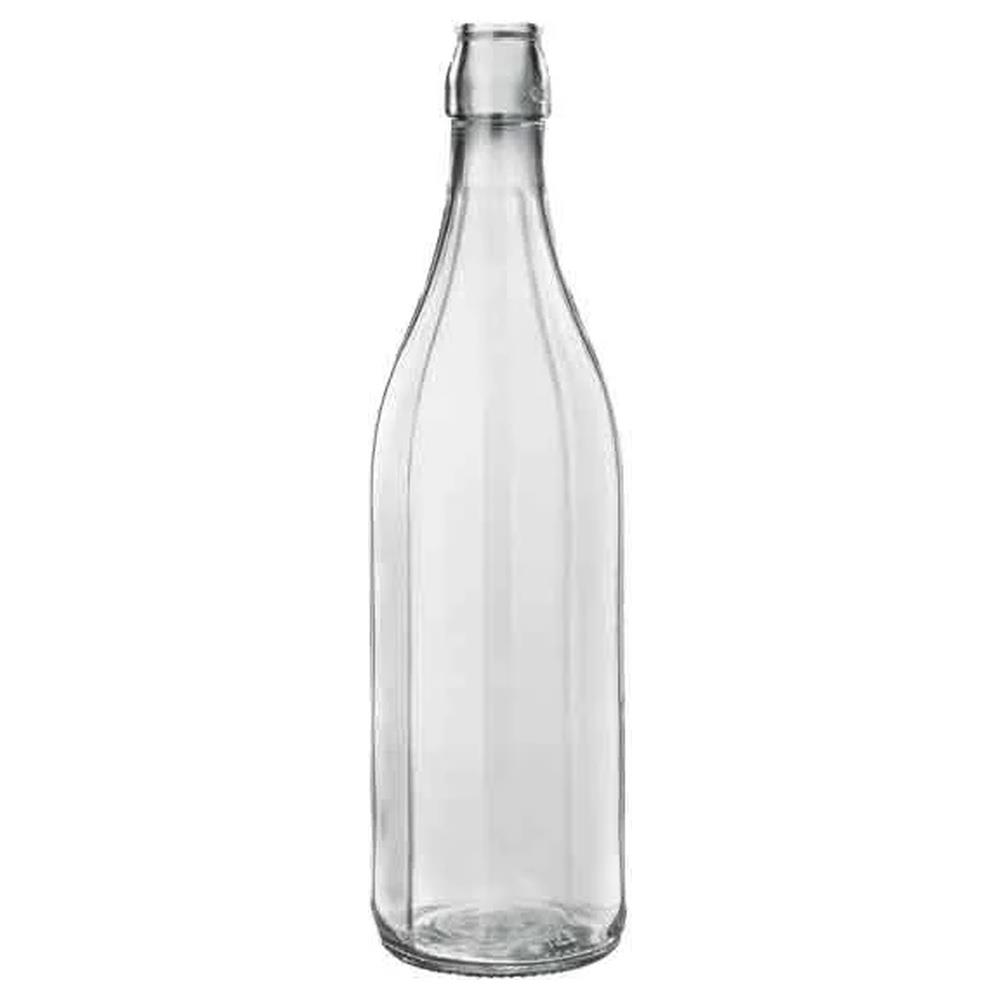 bottiglia in vetro costolata 1 lt