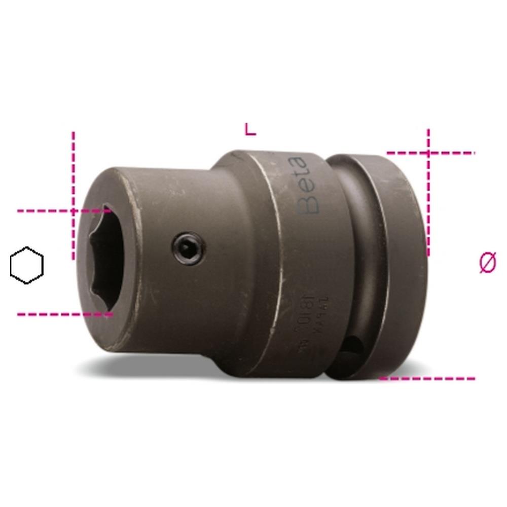 bussola portainserti macchina con attacco quadro femmina 1/2" fosfatata beta 727pi/16 1/2