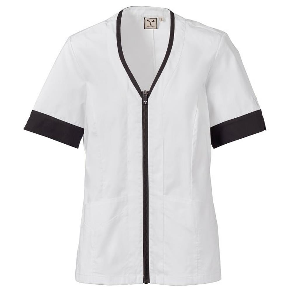 camice manica corta payper giada lady bianco/nero xs