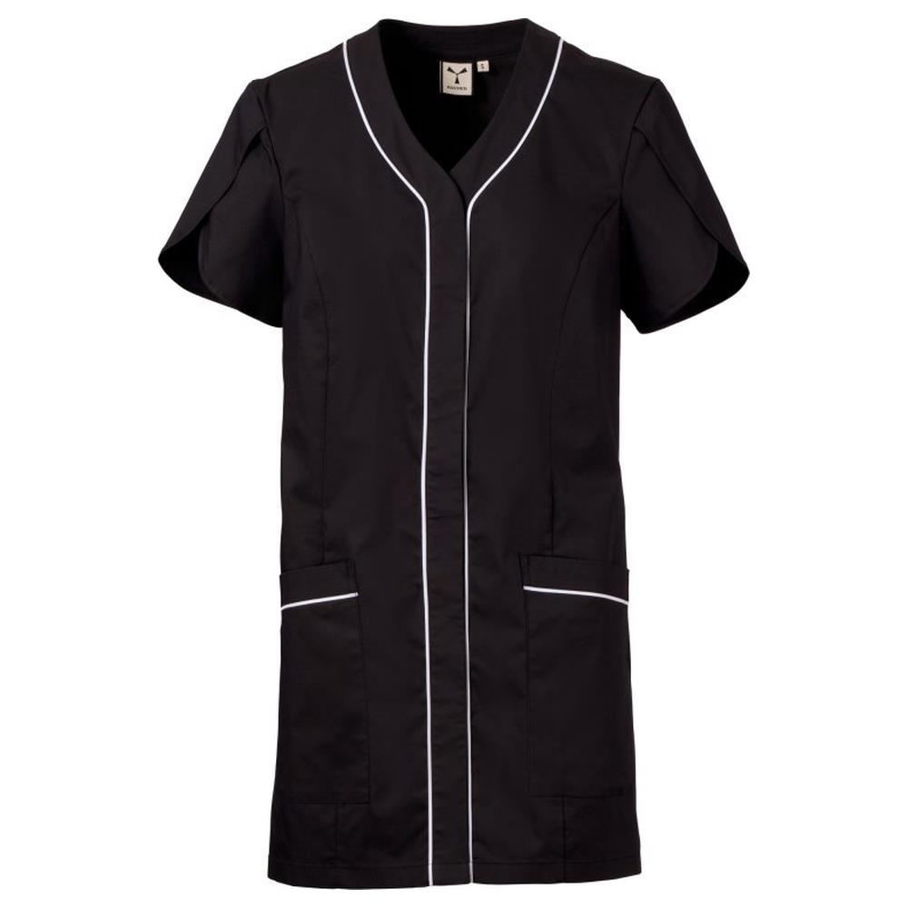 camice manica corta payper musk lady nero/bianco xs