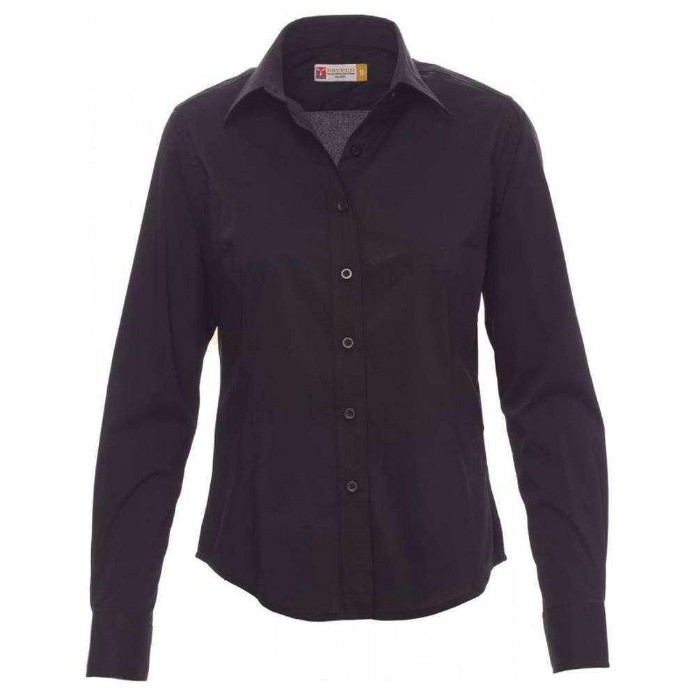 camicea donna manica lunga payper image lady nero xs