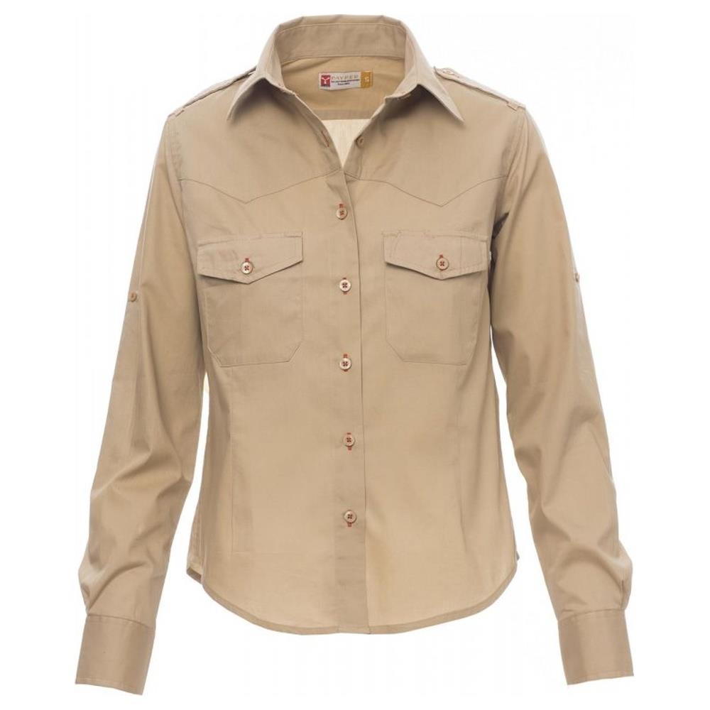 camicea donna manica lunga payper trophy lady warm brown s