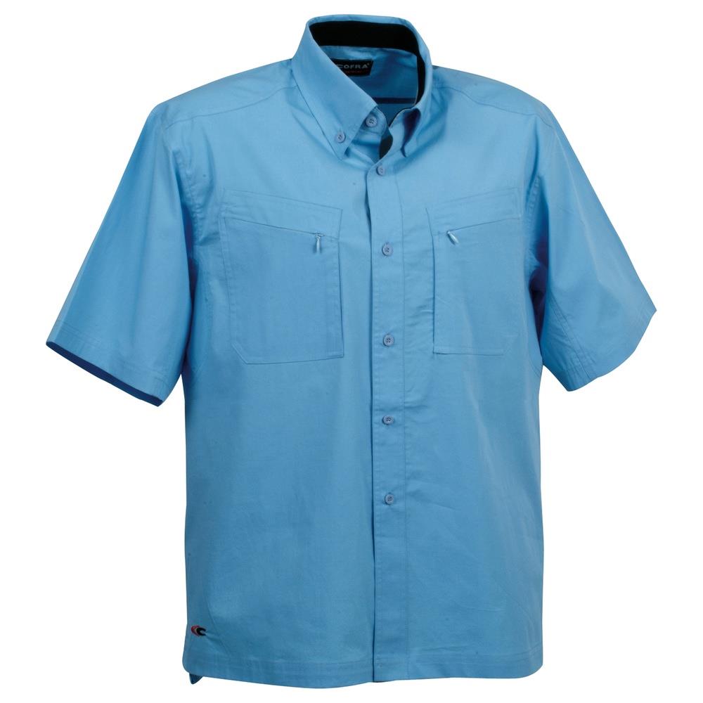 camicia cofra hawaii v084 celeste s
