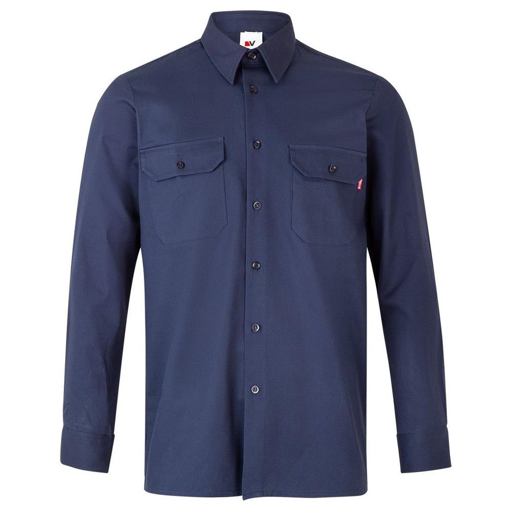 camicia velilla 100% cotone maniche lunga cod 533 azul marino s