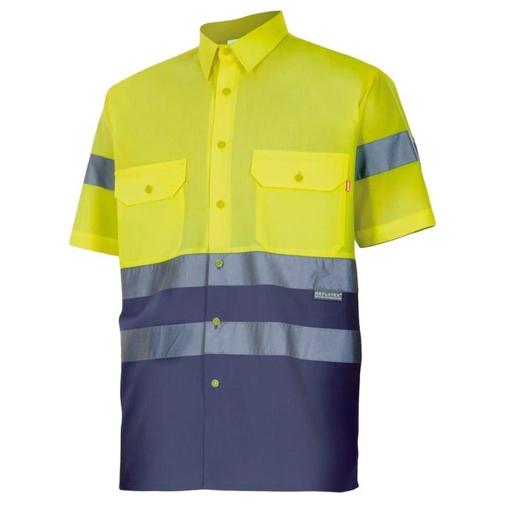 camicia velilla bicolor maniche corta cod 142