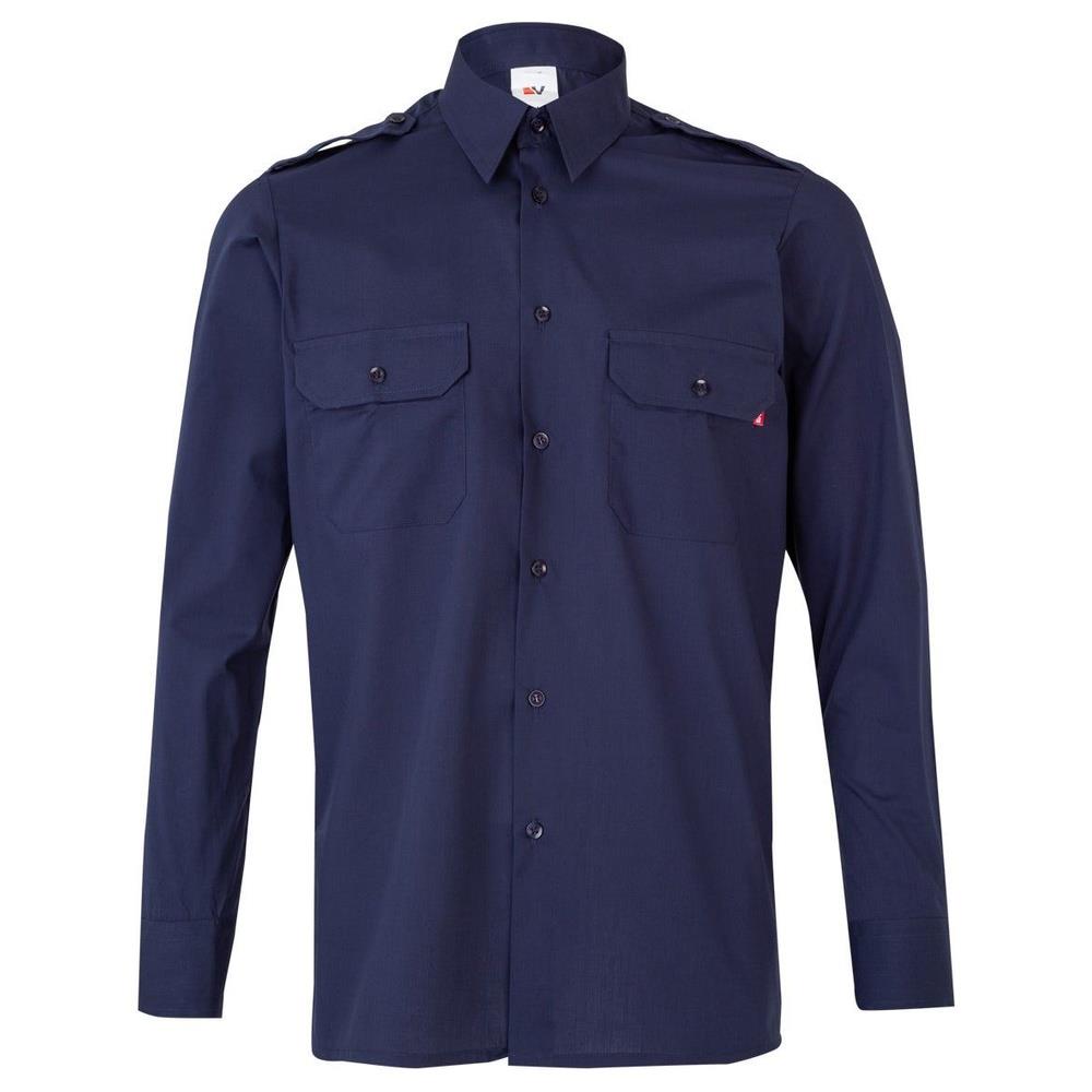 camicia velilla con spalline maniche lunga cod 530 azul marino s