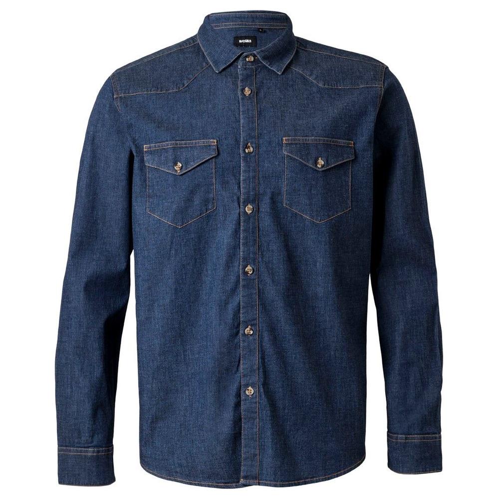 camicia velilla denim elasticizzata maniche lu cod 405006s