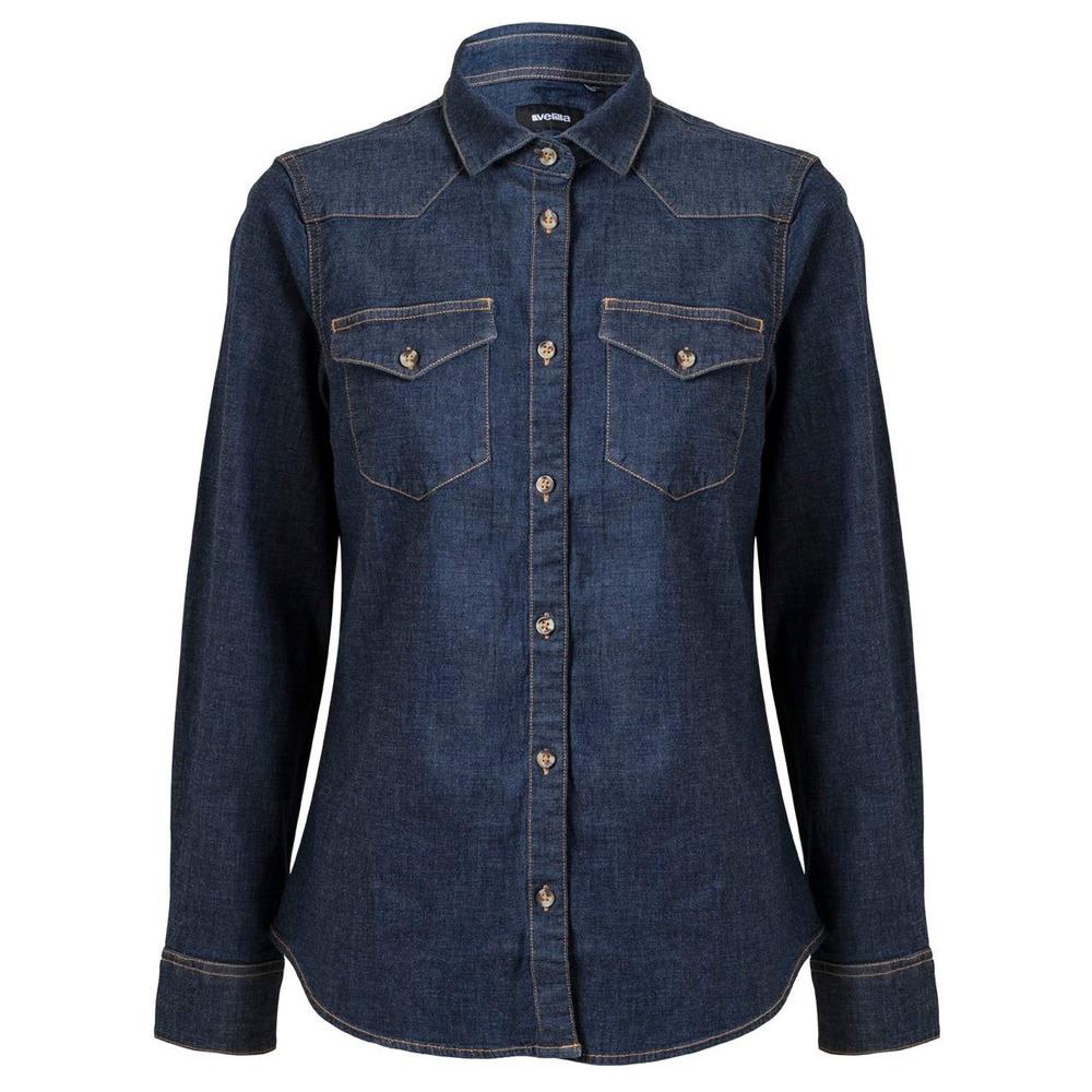 camicia velilla denim elasticizzata maniche lu cod 405007s