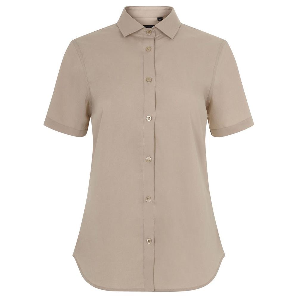 camicia velilla elasticizzata maniche corta do cod 405018s beige chiaro xs