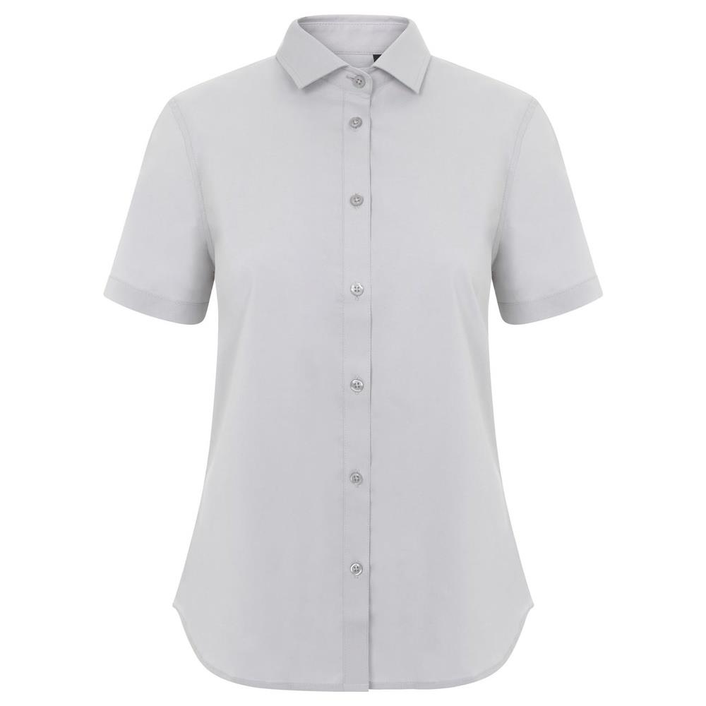 camicia velilla elasticizzata maniche corta do cod 405018s grigio ghiaccio xs