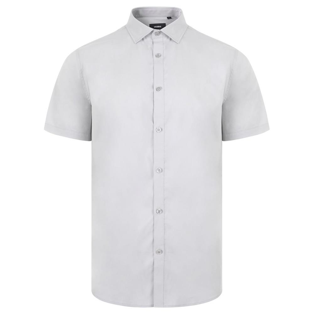 camicia velilla elasticizzata maniche corta uo cod 405016s grigio ghiaccio s