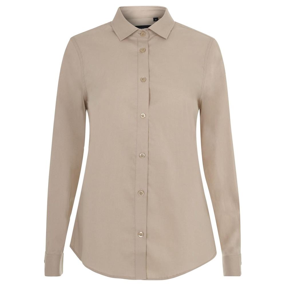 camicia velilla elasticizzata maniche lunga do cod 405019s beige chiaro xs