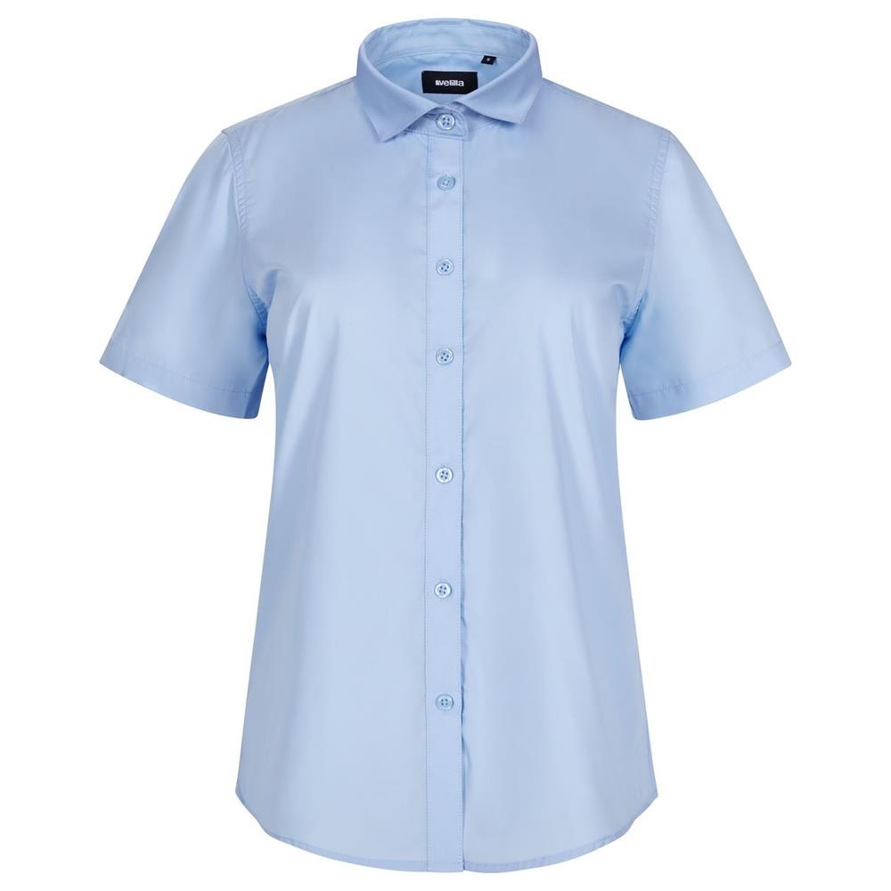 camicia velilla maniche corta donna cod 405010 celeste xs