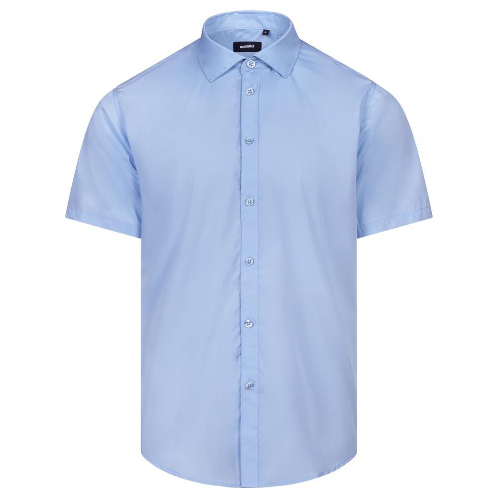 camicia velilla maniche corta uomo cod 405008 celeste s