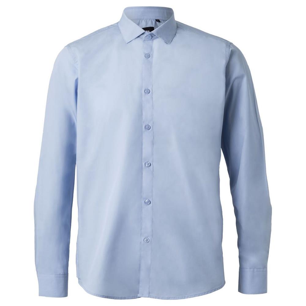camicia velilla maniche lunga uomo cod 405009 celeste s