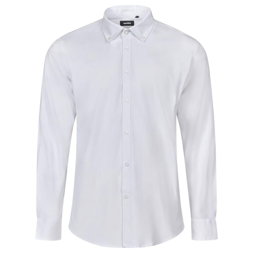 camicia velilla oxford elasticizzata maniche l cod 405004s bianco s