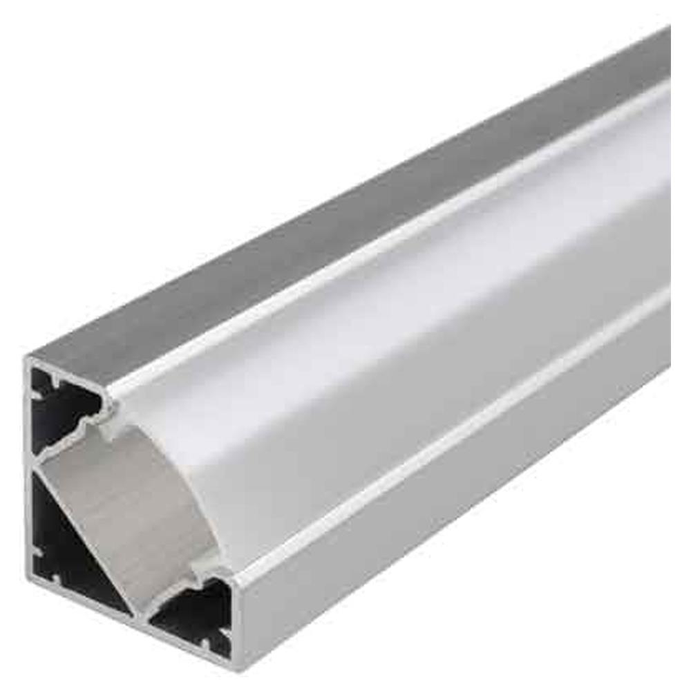canalina per strip led '5103' 19x19 mm, larghezza interna max. 12,1 mm  - barra 2 mt