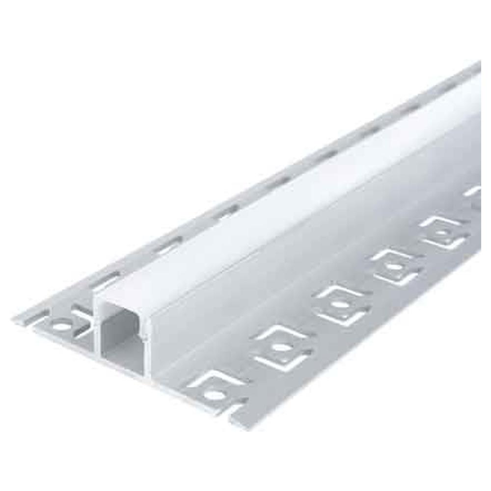 canalina per strip led '5112' 12,5x13,3 mm, larghezza interna max. 9 mm - barra 2 mt