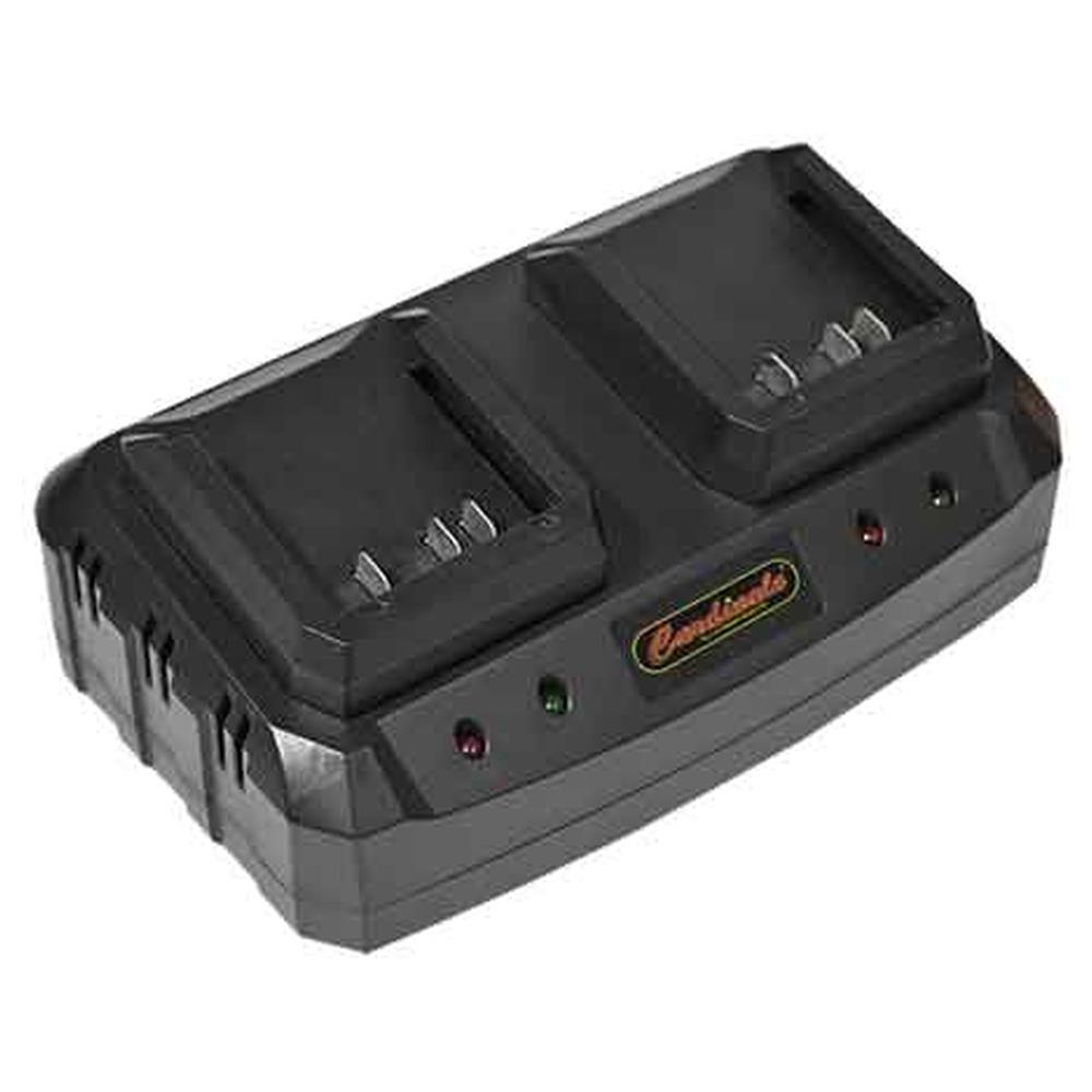 caricabatteria doppio per utensili a batteria garden line cardinale