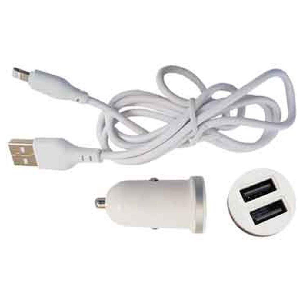 caricatore usb da auto con cavo di ricarica