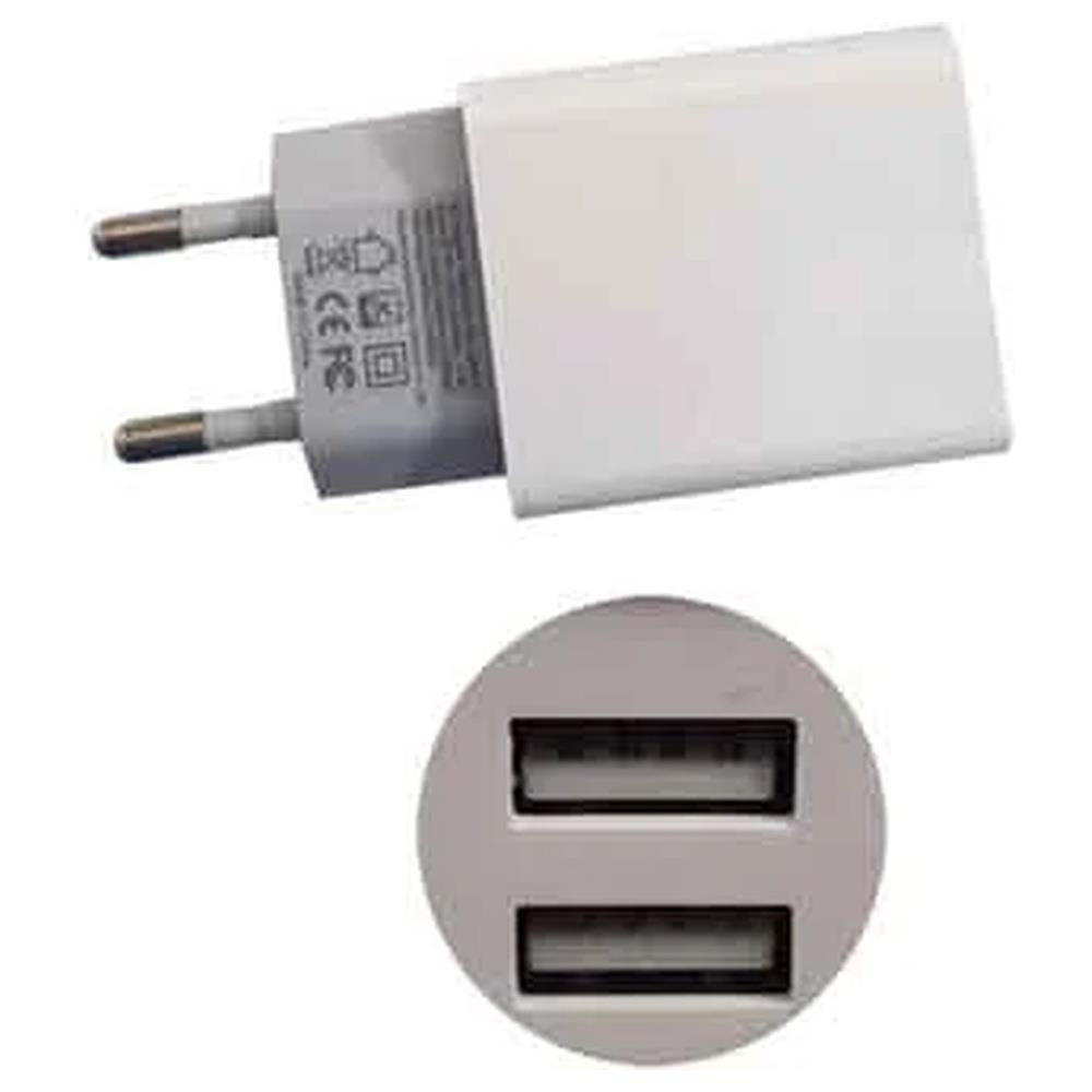 caricatore usb da parete 2,4a - 2 usb