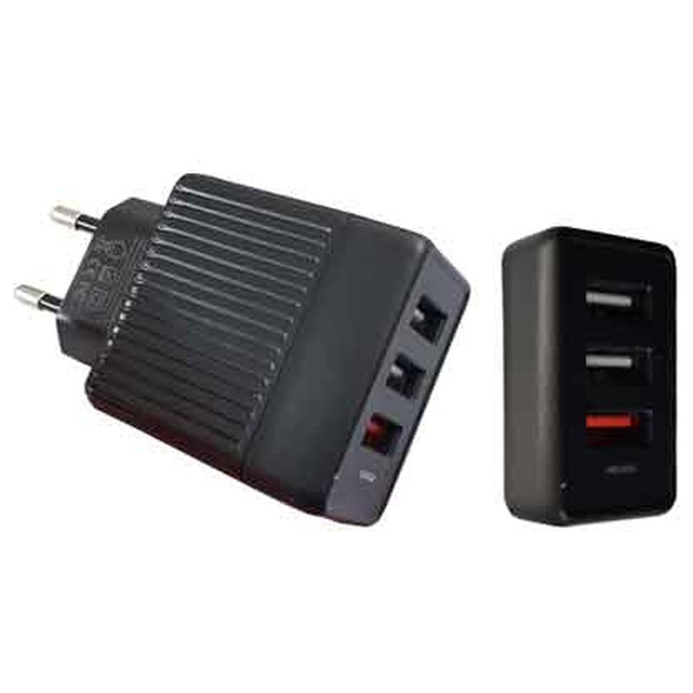 caricatore usb rapido da parete 3,0a - 3 usb