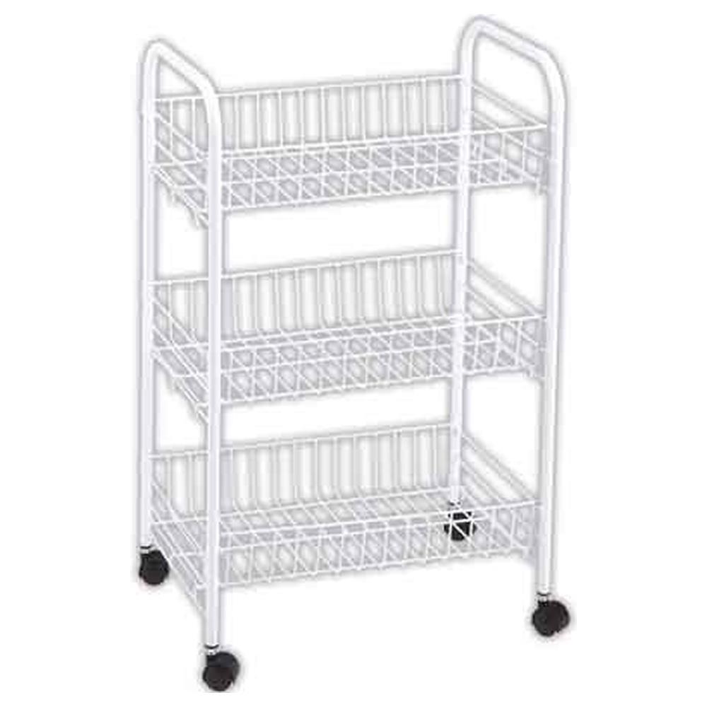 carrello multiuso bianco cm 40x26x62h