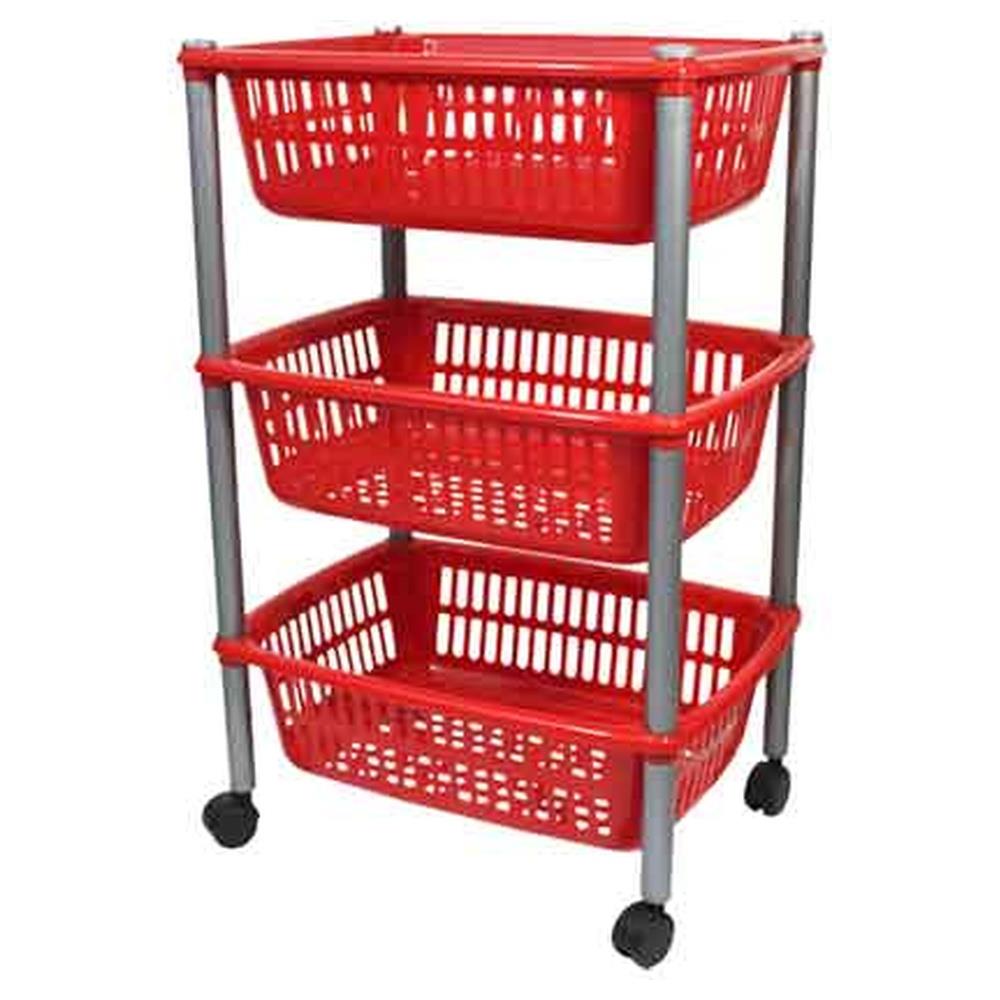 carrello multiuso tre ripiani cm 40x30x85h