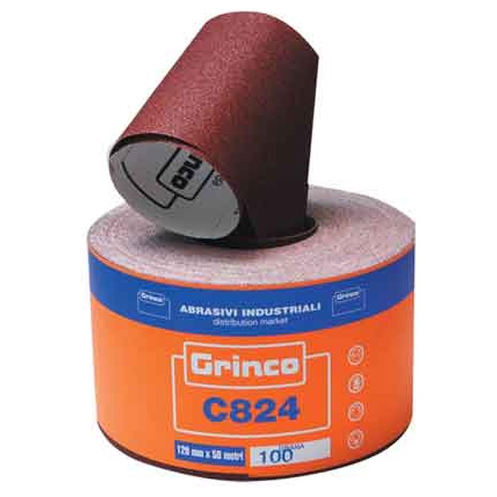 carta abrasiva 'c824' 50 mt mm 115x50 mt - grana 40