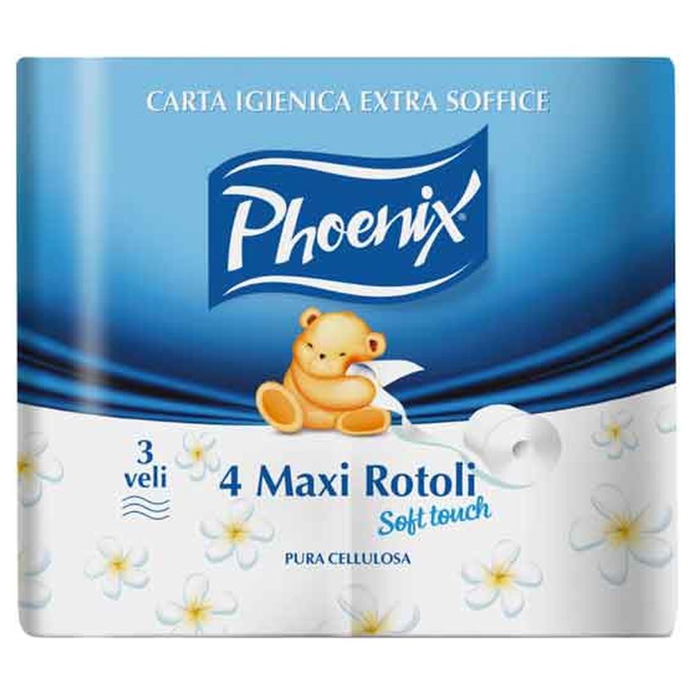 carta igienica extra soffice phoenix confezione 4 rotoli