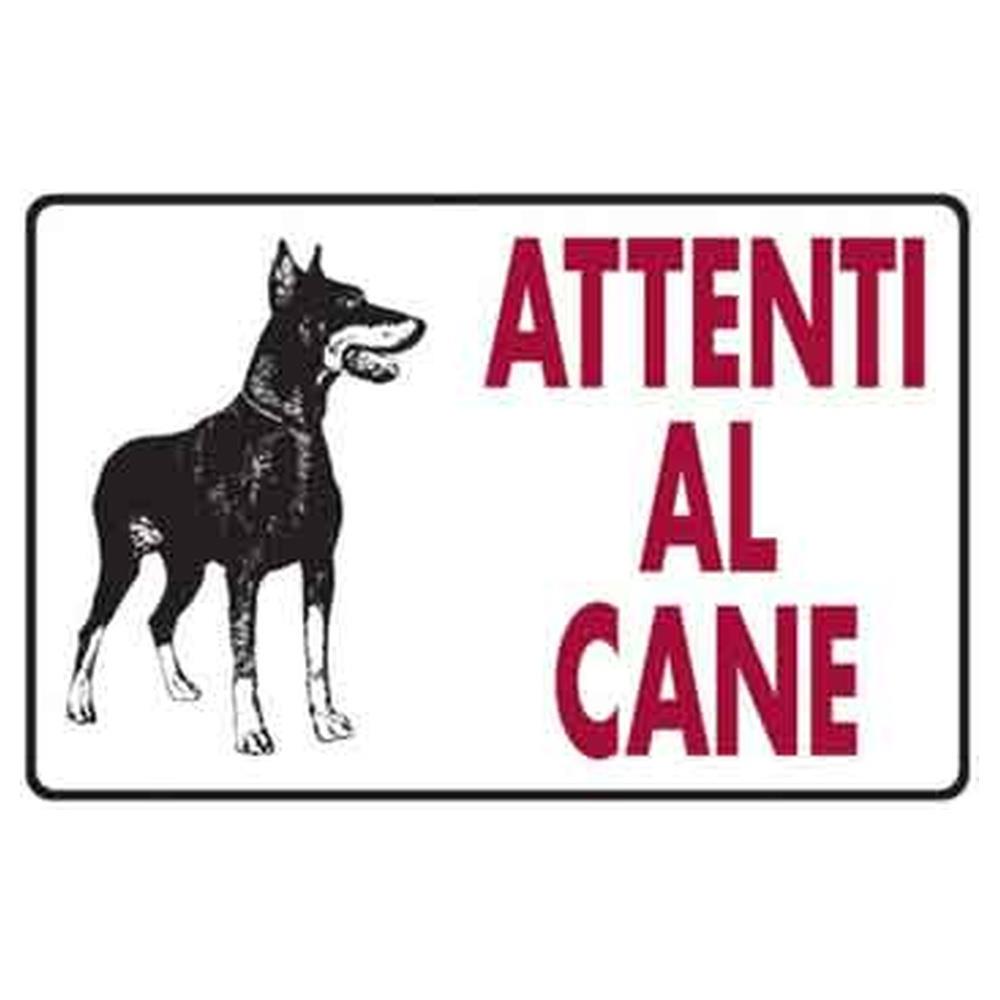 cartello  attenti al cane  20x30 cm