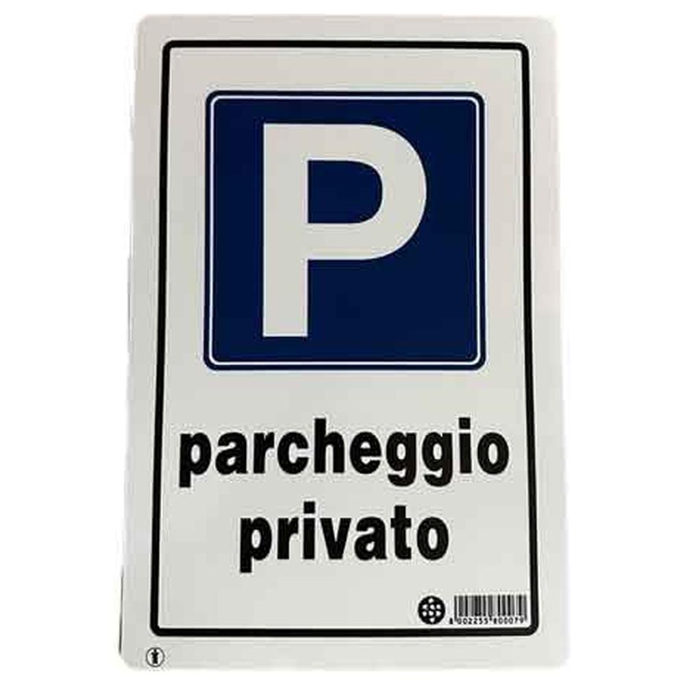 cartello  parcheggio privato  20x30 cm