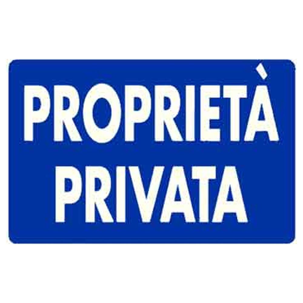 cartello  proprieta  privata  20x30 cm