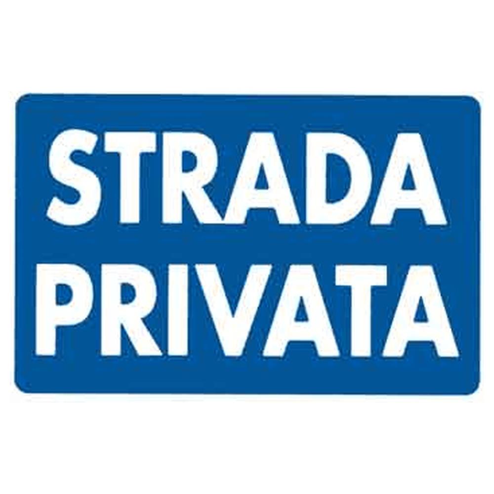 cartello  strada privata  20x30 cm