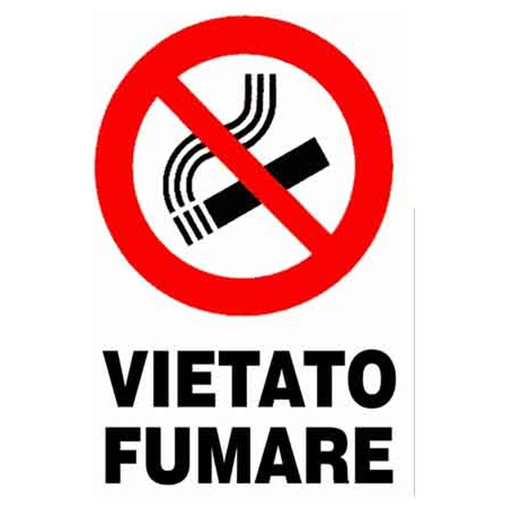 cartello  vietato fumare  20x30 cm