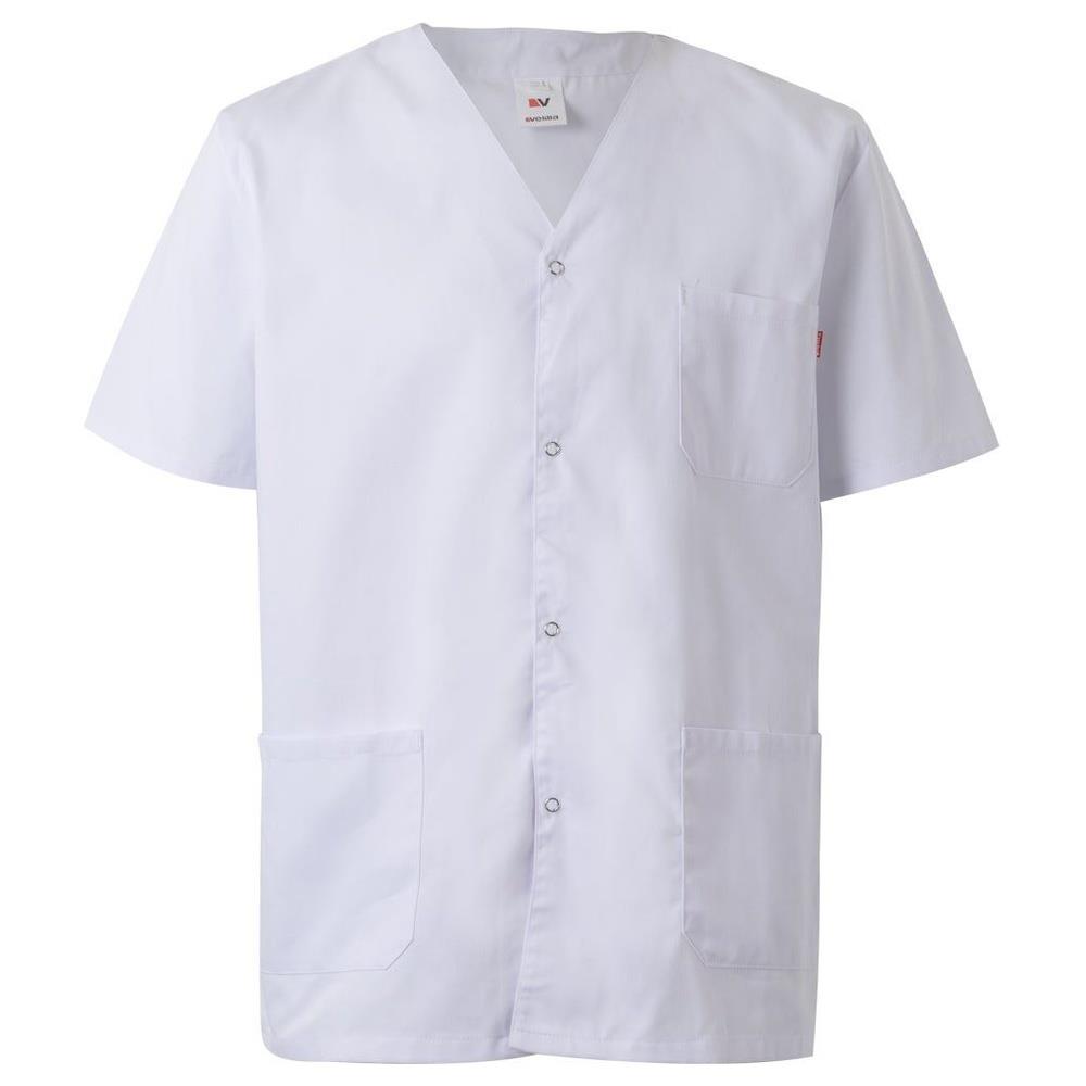 casacca velilla  con automatici maniche corta cod 535201 bianco xs