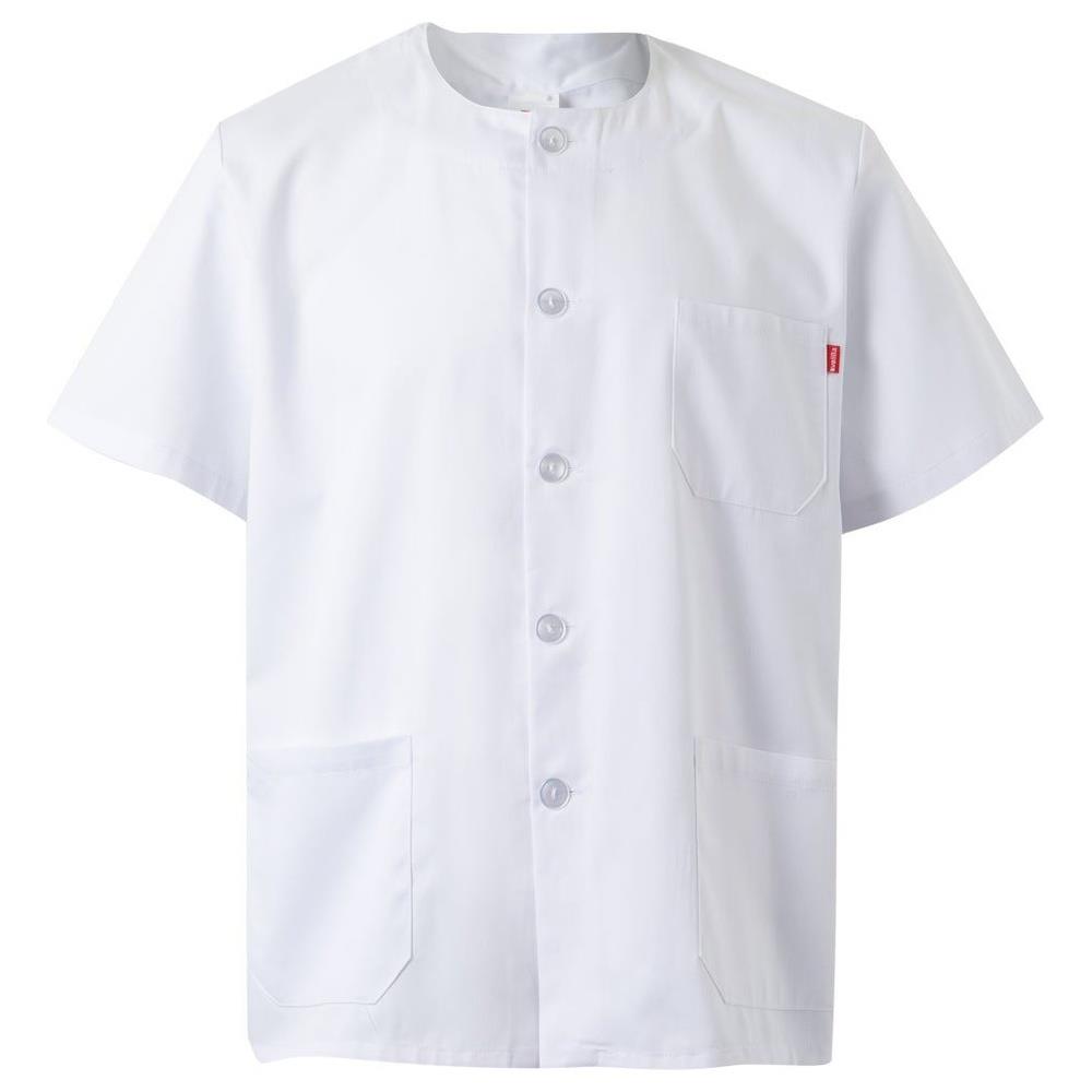 casacca velilla  con bottoni maniche corta cod 599 bianco xs